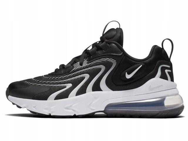 Baskets Nike Air Max 270 React Eng GS blanc / noir junior 4/6
