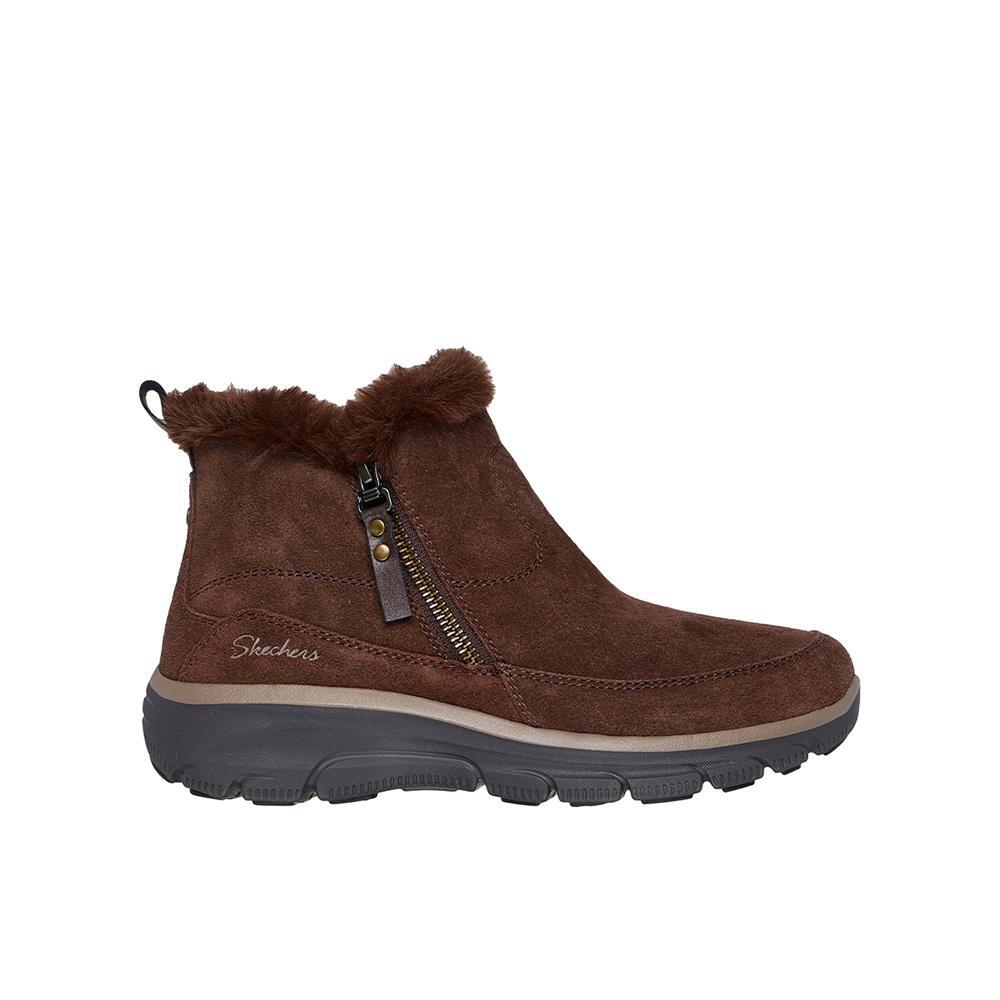 SKECHERS Botins Mulher Skechers 167862_CHOC Marrons Resistente à Água com Zíper