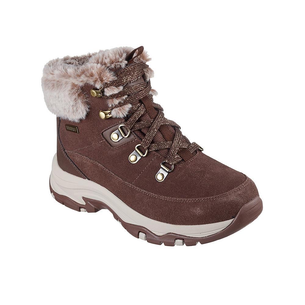 Botines Senderismo Mujer Skechers 167882_CHOC Marrón Resistente al Agua Cordones 2/7