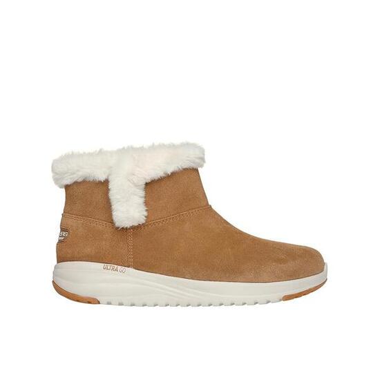 Botines Mujer Skechers 144775_BBK Negros Resistentes al Agua sin Cordones