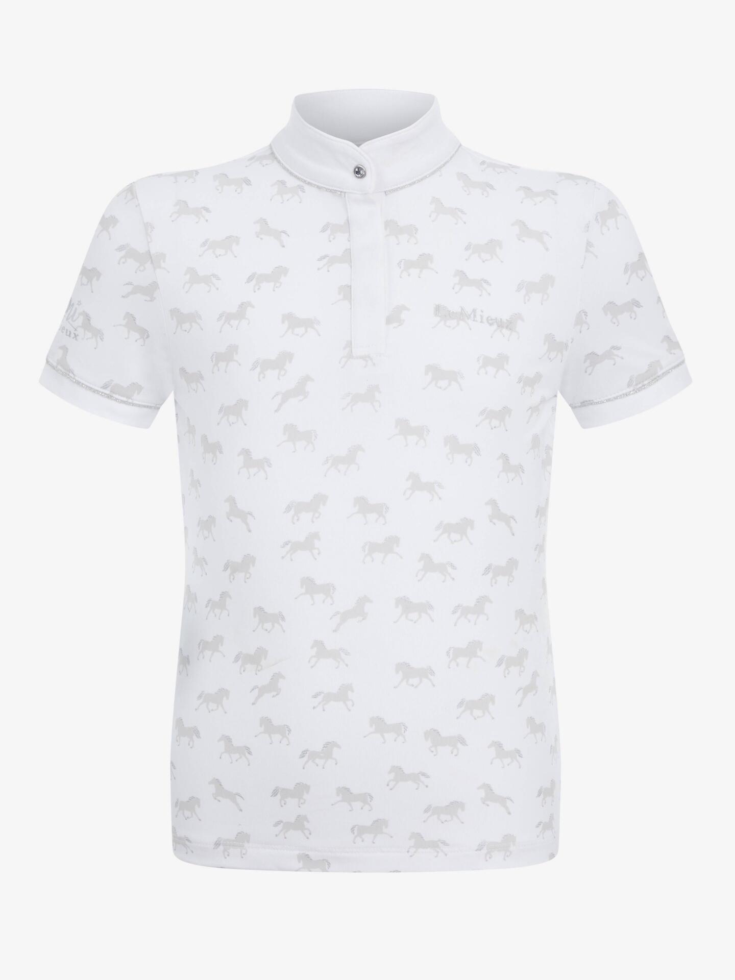 LEMIEUX Lemieux Mini Bella Paardjes Wedstrijdshirt Kids Wit