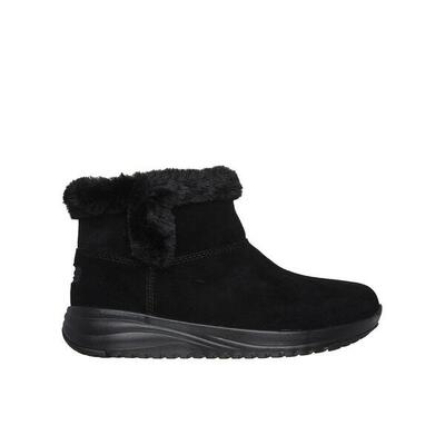 Botines Mujer Skechers 144775_BBK Negros Resistentes al Agua sin Cordones