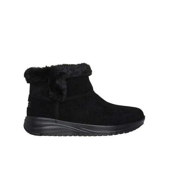 Botines Mujer Skechers 144775_BBK Negros Resistentes al Agua sin Cordones