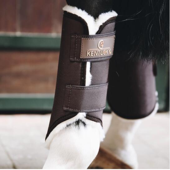 Hintere offene Pferdegamaschen Kentucky Solimbra