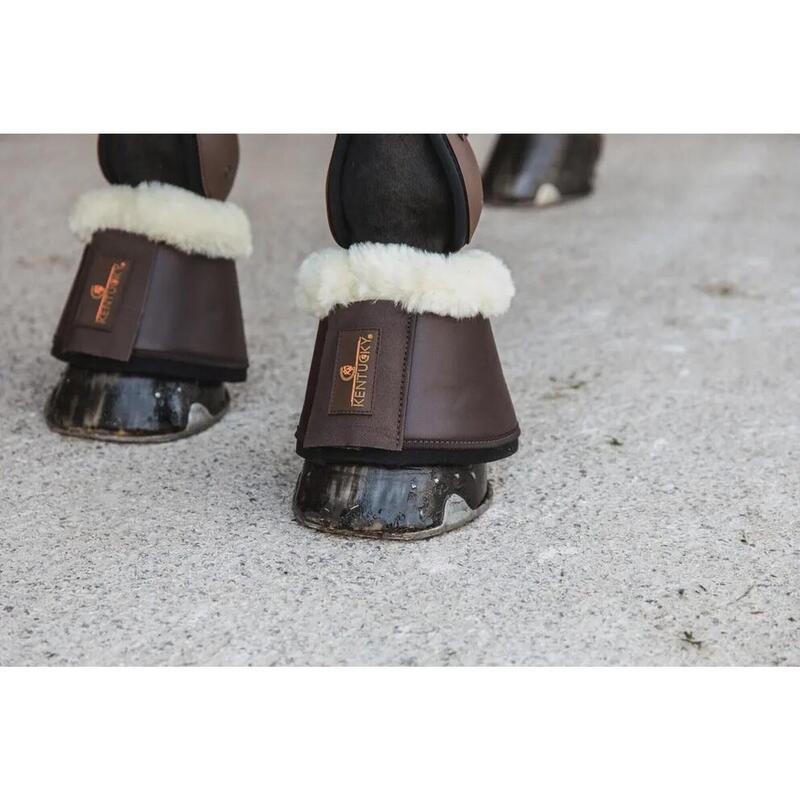 Paardrijden - Unisex -  Bruin - -sheepskin Leather Overreach Boots