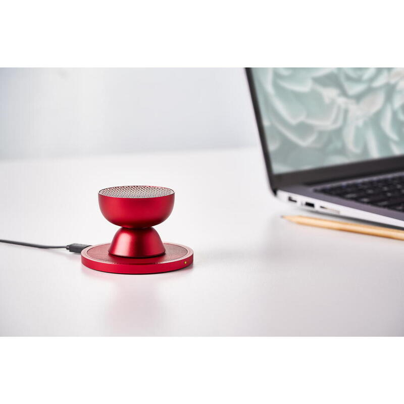 Carregador Lexon Qi Powerup vermelho