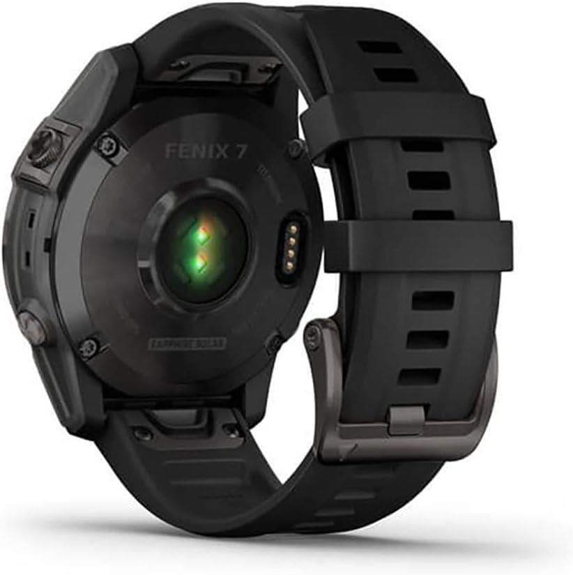 Garmin Fenix 7 Sapphire Solar Sports Watch Carbon DLC Black Refurbished 2/5