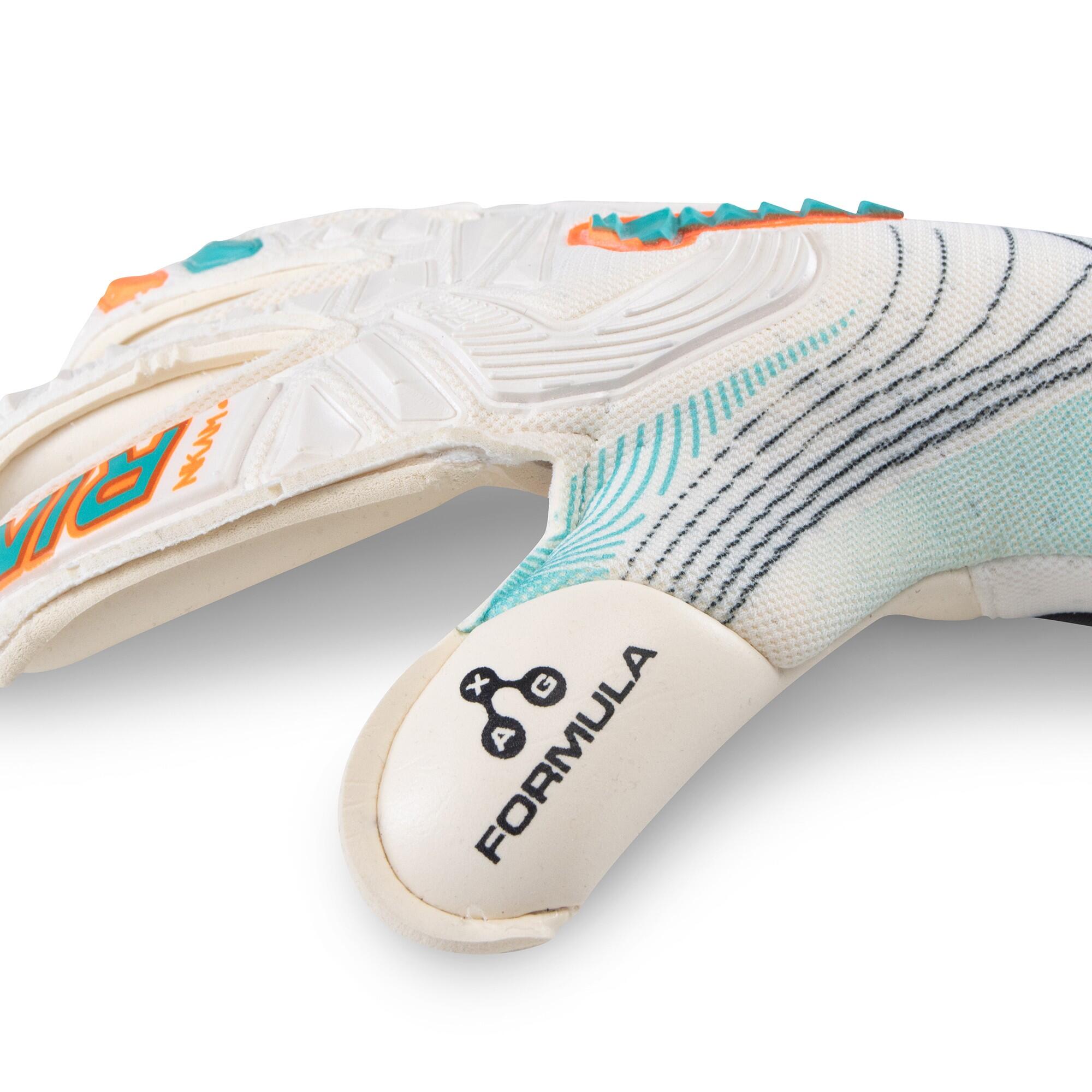 Gants De Gardien De But Adulte Rinat Nkam Pro White/green Aqua 6/7
