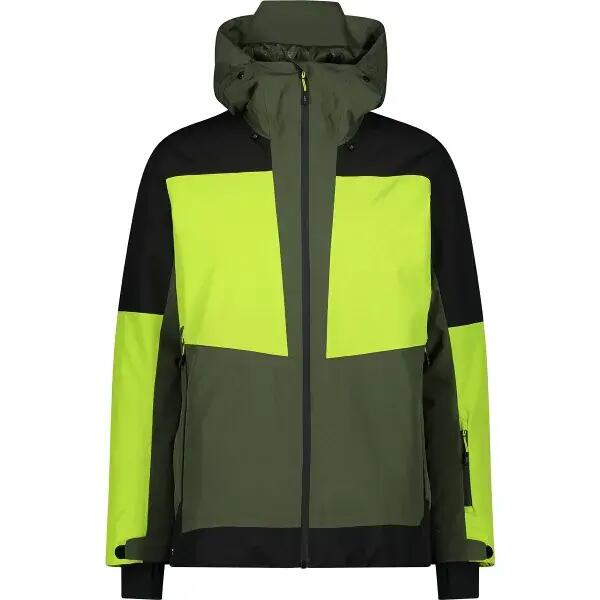 Skijacken Herren CMP Man Jacket Fix Hood Oil Green CMP Decathlon