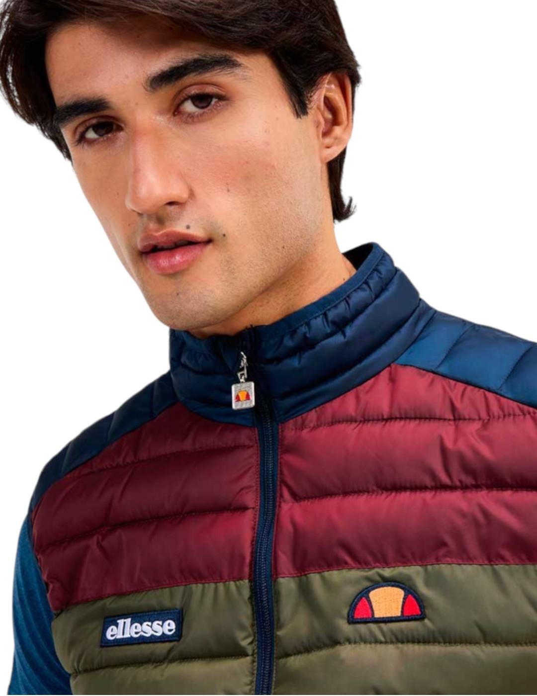 Vestes pour hommes Ellesse Bardy bleues 3/5