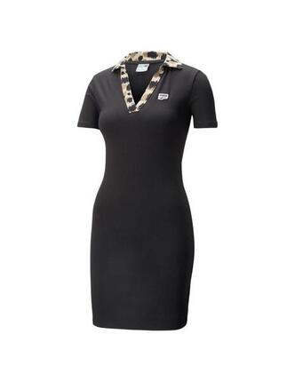 Women's Puma V-neck Black dress