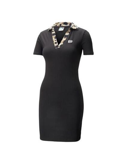 Women's Puma V-neck Black dress