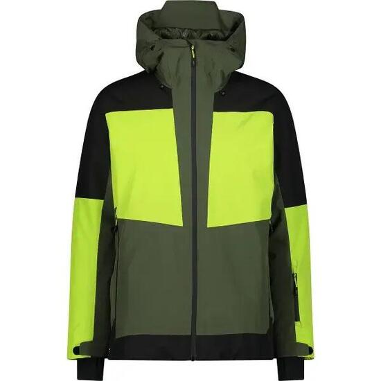 Ski Jassen Heren - CMP Man Jacket Fix Hood - Oil Green