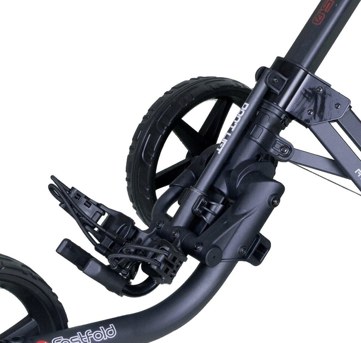 FastFold Mission 5.0 Golftrolley - Mat Charcoal - Zwart 3/5