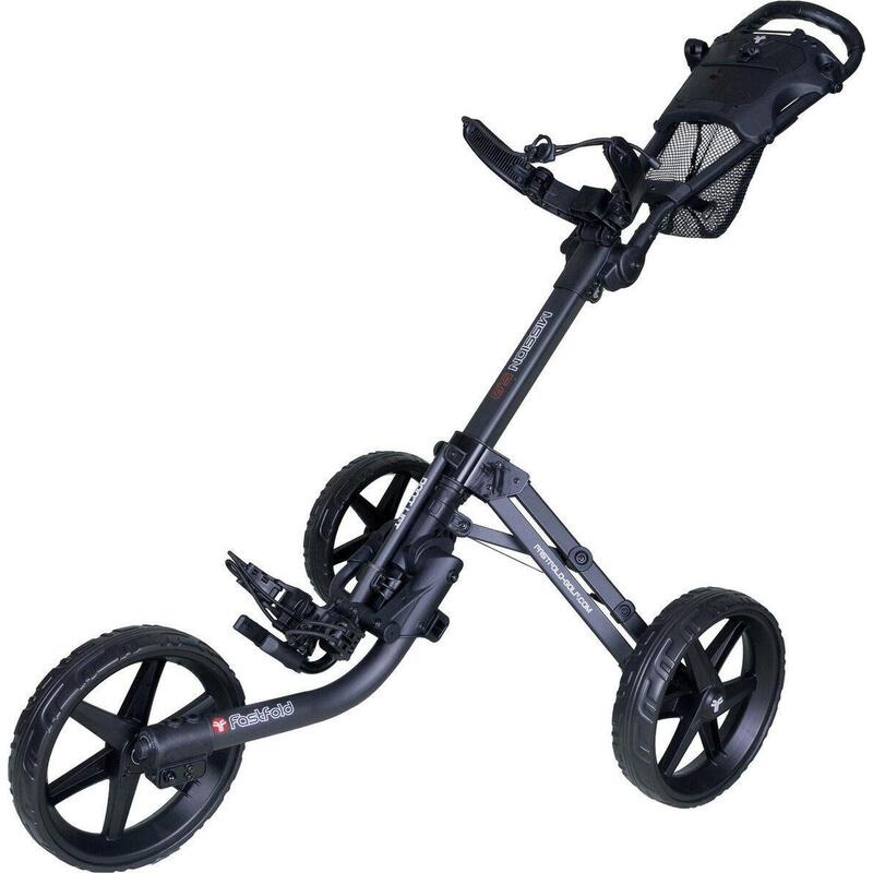 Chariot de golf FastFold Mission 5.0 - Charbon mat - Noir