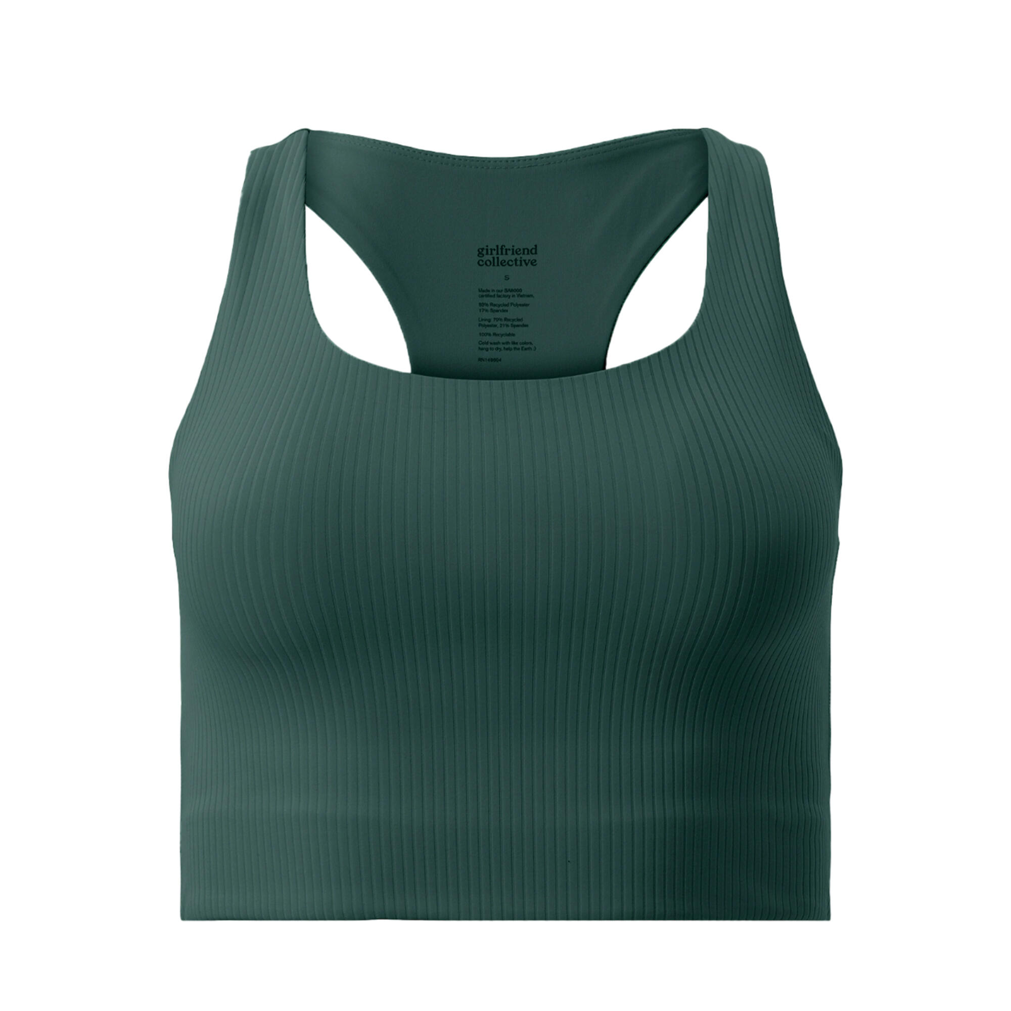 Girlfriend Collective Womens/Ladies Paloma Ribbed Racerback Bra