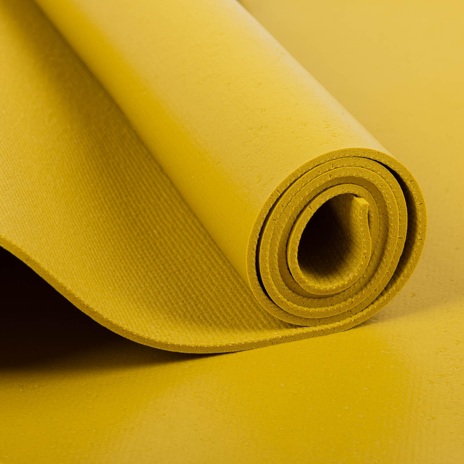 Bodhi Rishikesh Premium 4,5 mm yogamat, mosterdkleur 5/7