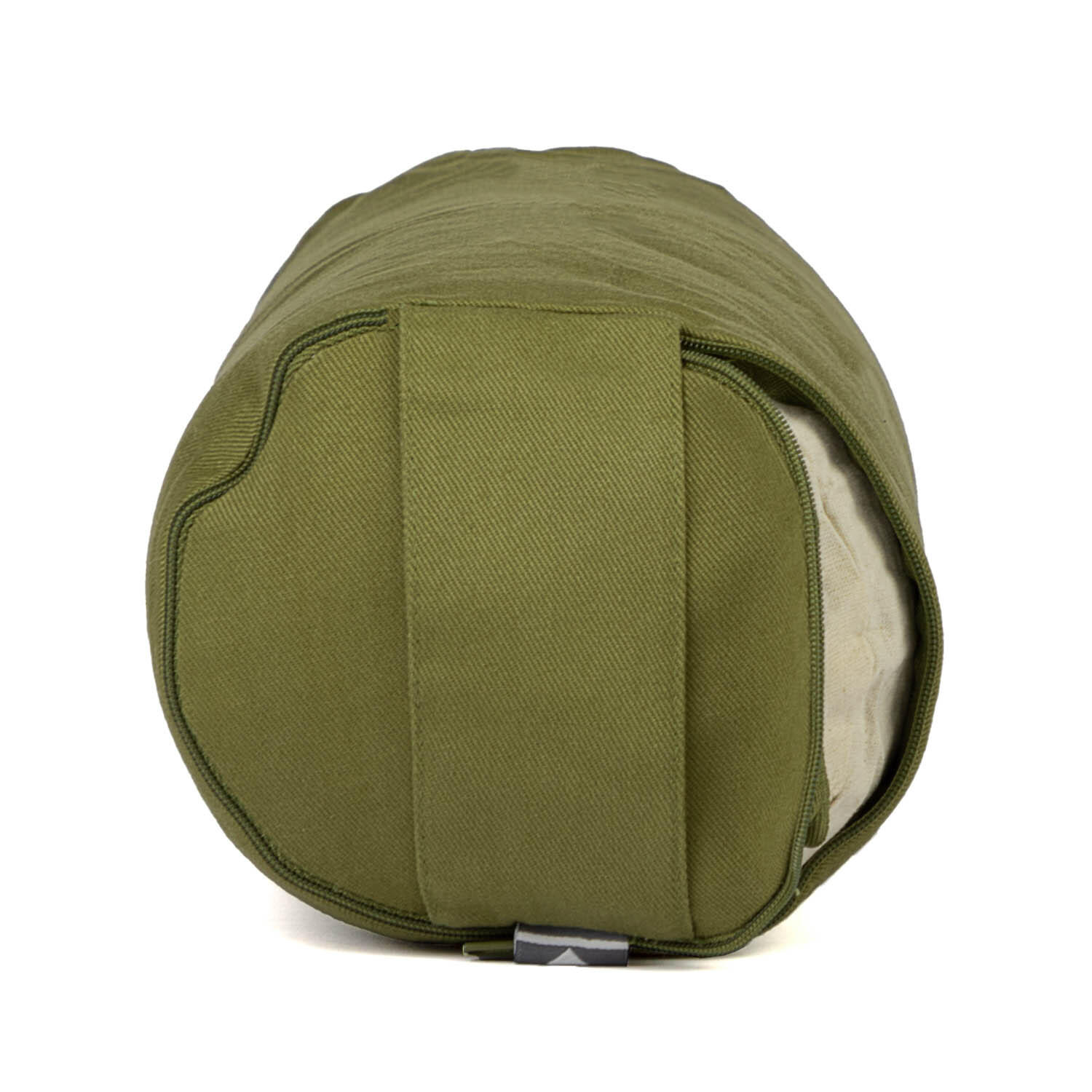 Yoga MINI BOLSTER ECO (Nackenrolle) Buchweizenschalen lodengrün 3/5