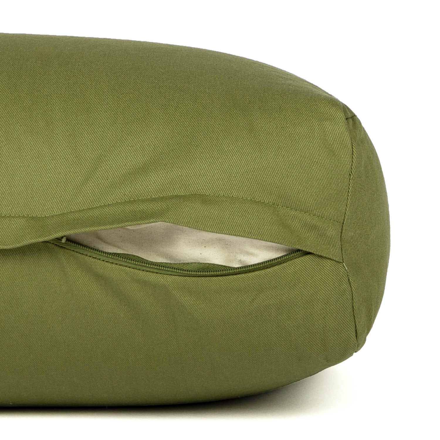 Yoga-Bolster SALAMBA ECO | Füllung:  Kapok lodengrün 4/6
