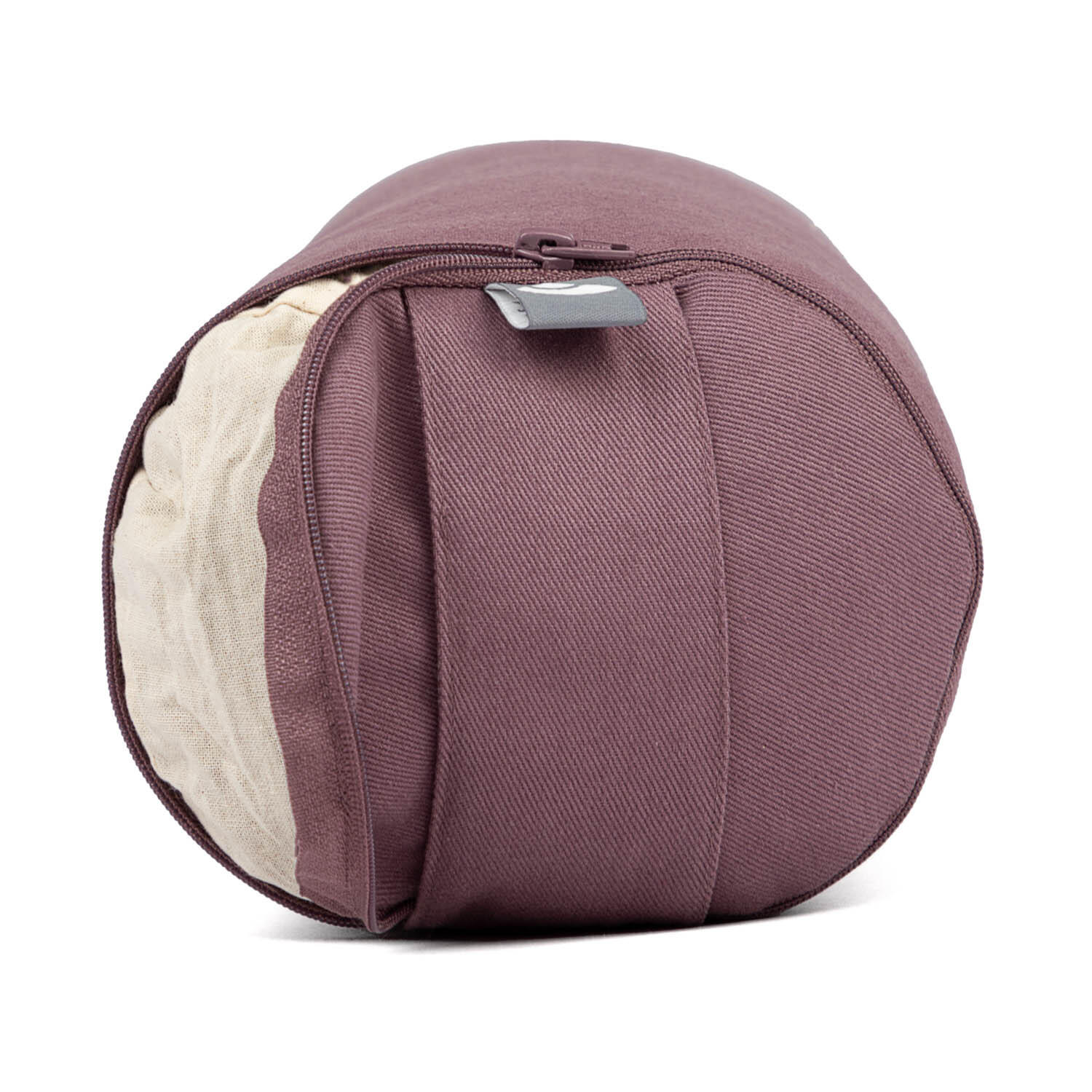 Yoga MINI BOLSTER ECO (Nackenrolle) Buchweizenschalen dusty purple 3/5