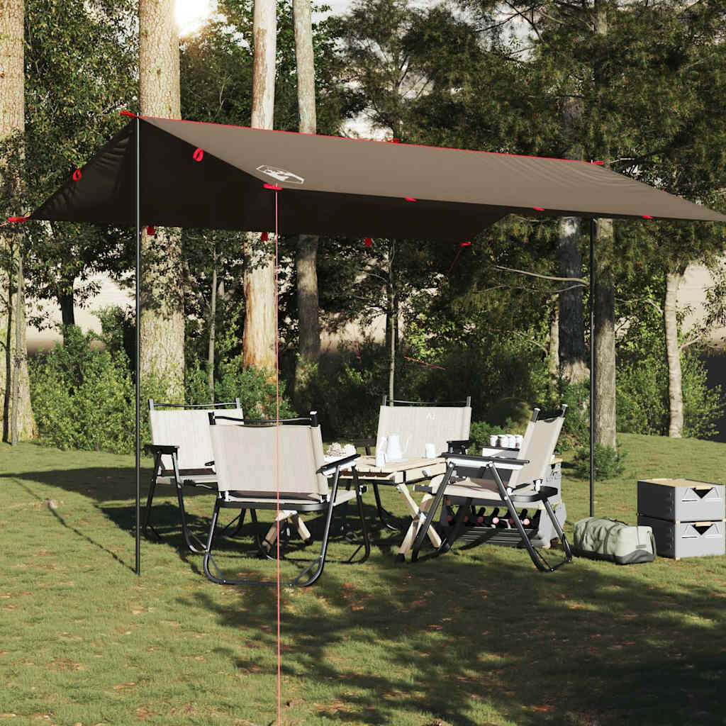 Tendalino da campeggio impermeabile VidaXL 406x306 cm marrone. 3/7