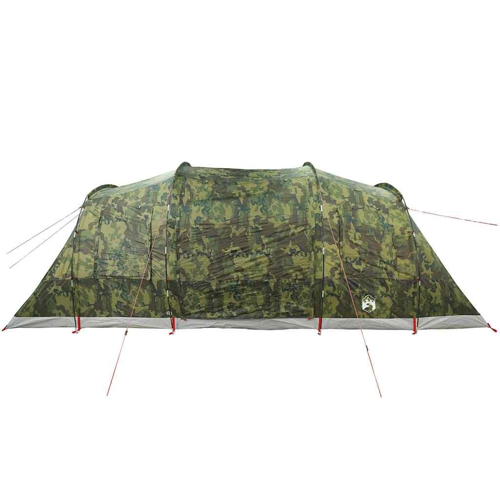 Tente tunnel VidaXL camouflage imperméable 6 personnes 7/7