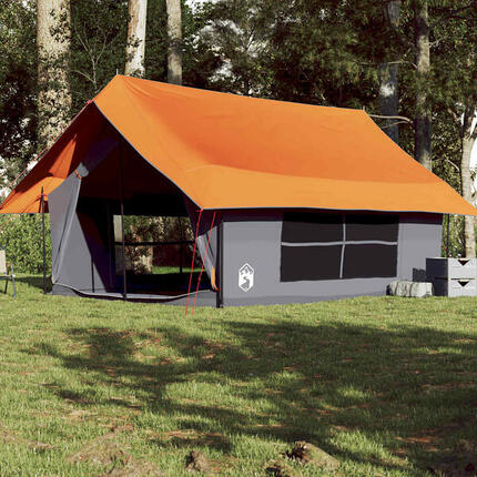 Vidaxl 5-persoons tent - Waterdicht in Grijs en Oranje