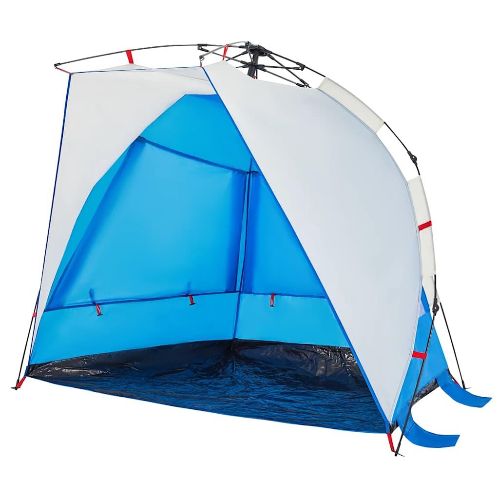 VidaXL Strandzelt 2 Personen wasserdicht Schnellverschluss Azurblau 6/7