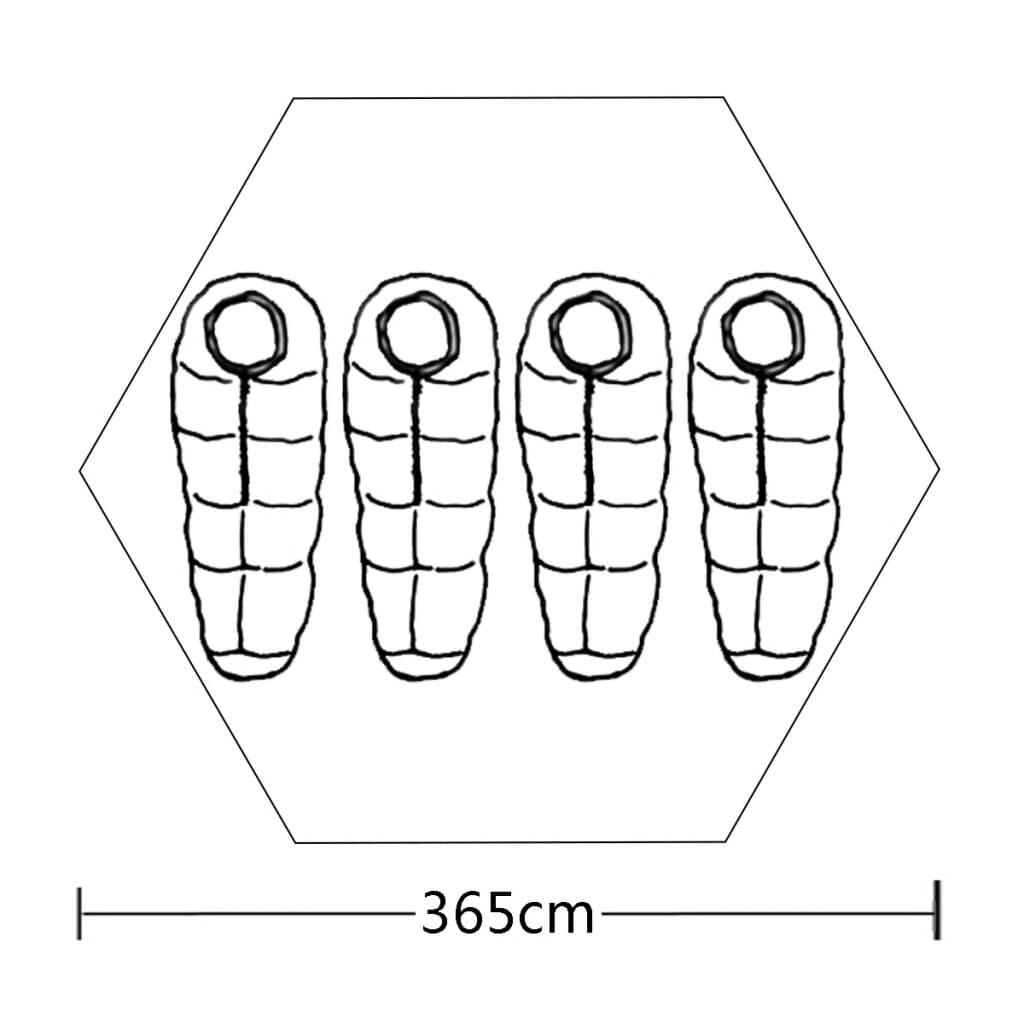 Tienda de Camping Multicolor para 4 Personas 6/7