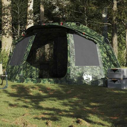 Tente de pêche VidaXL camouflage imperméable 5 personnes