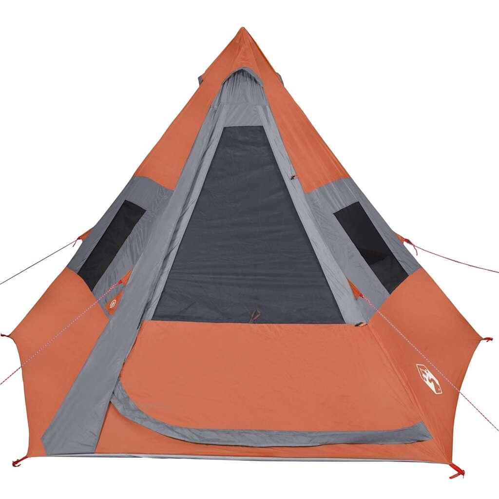 Vidaxl Tente Tipi 7 Personnes Imperméable en Orange 7/7