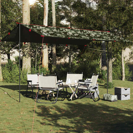 VidaXL Camping-Markise wasserdicht 506x306 cm Camouflage