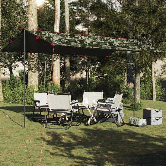 VidaXL Camping-Markise wasserdicht 506x306 cm Camouflage