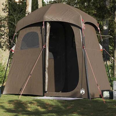 Tenda doccia impermeabile VidaXL per 2 persone marrone