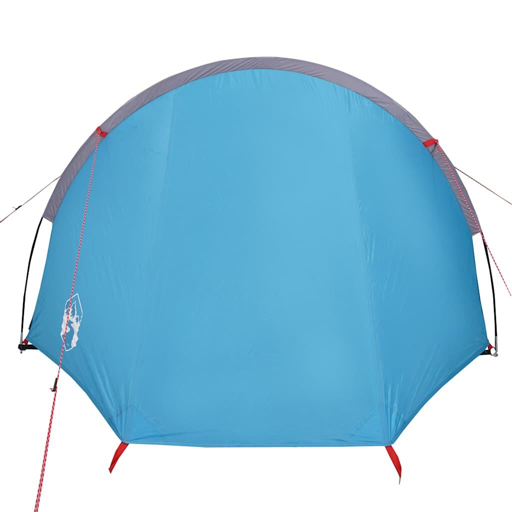 Tente Tunnel 4 Personnes Étanche - Vidaxl Bleu 6/7