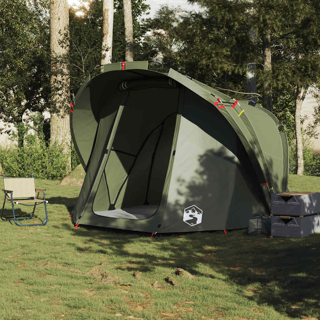 Tenda da pesca impermeabile VidaXL per 4 persone, oliva 3/7