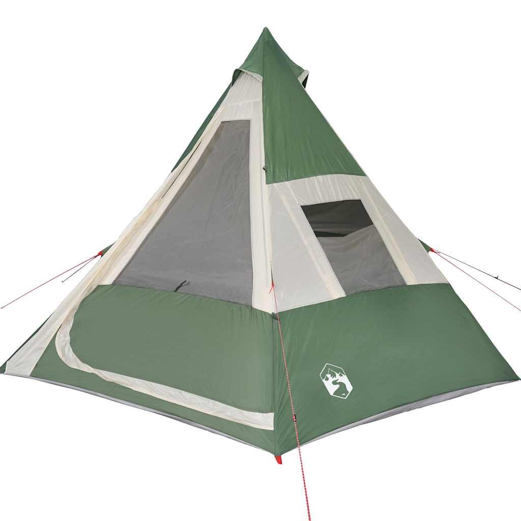 Tipi impermeable Vidaxl de 7 personas en verde 6/7