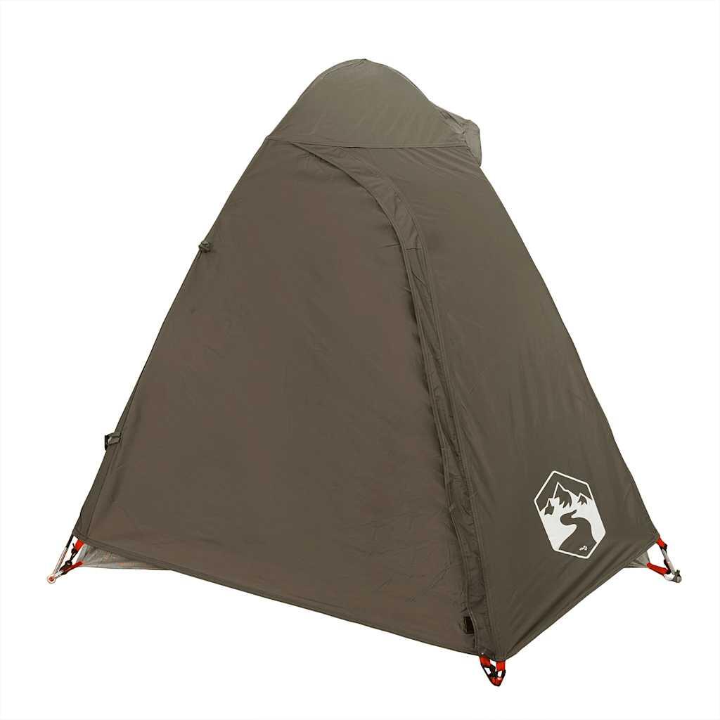Tenda a cupola VidaXL 2 posti impermeabile marrone 7/7