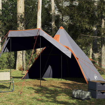 VidaXL Namiot tipi 5-osobowy wodoodporny szary