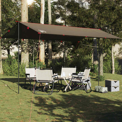 Vidaxl Auvent de Camping Étanche 506x306 cm Brun