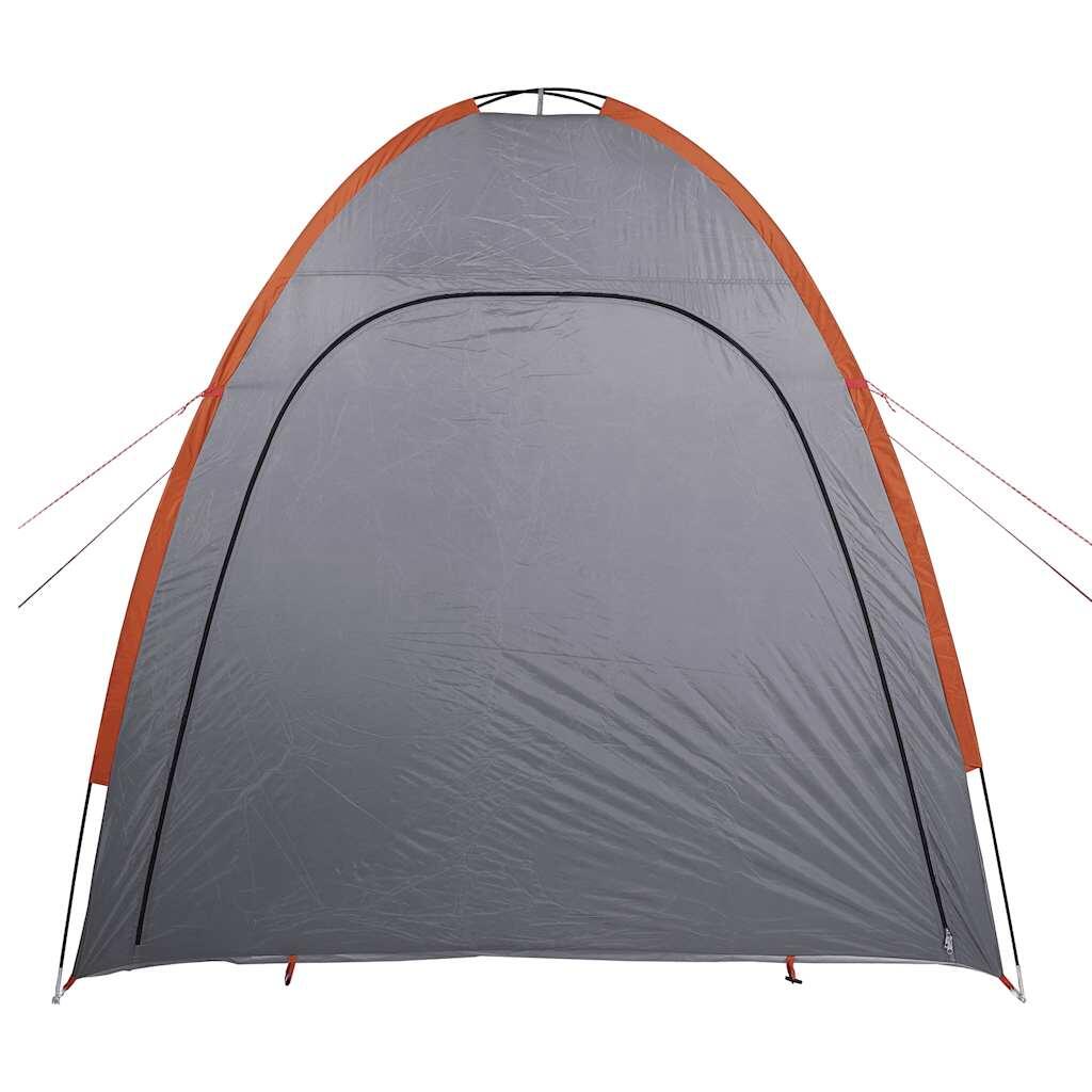 Wasserdichtes Lagerzelt in Grau und Orange für Camping 6/7