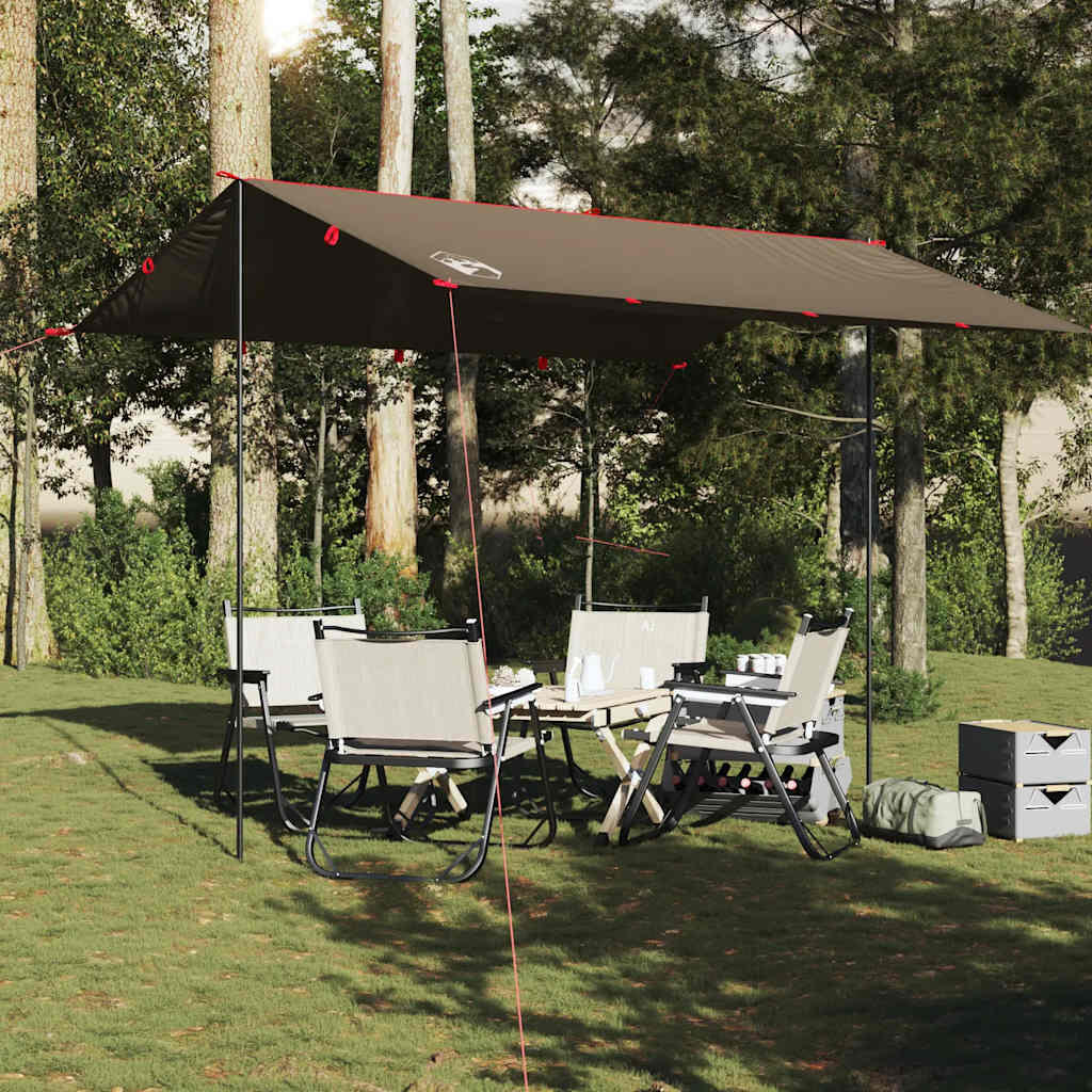 VidaXL Waterproof Camping Awning 366x306 cm Brown 3/7