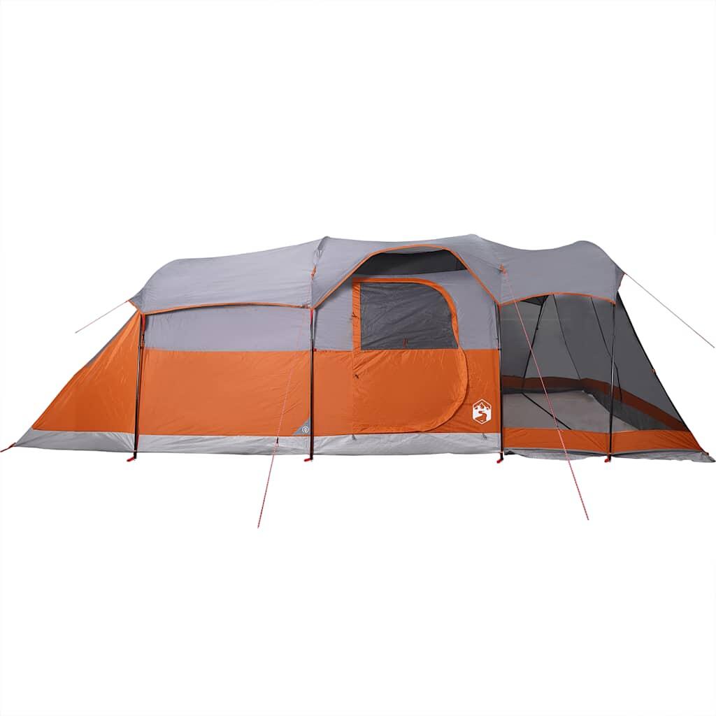 Vidaxl Tunnel Tent 8 Personne étanche gris et orange > to translate in French 7/7