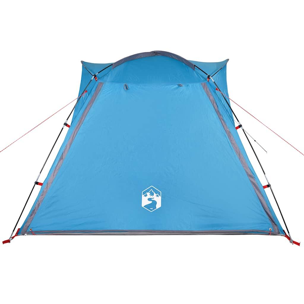 VidaXL 4-Personen Wasserdichte Zelt mit Schnellaufbau Blau 7/7