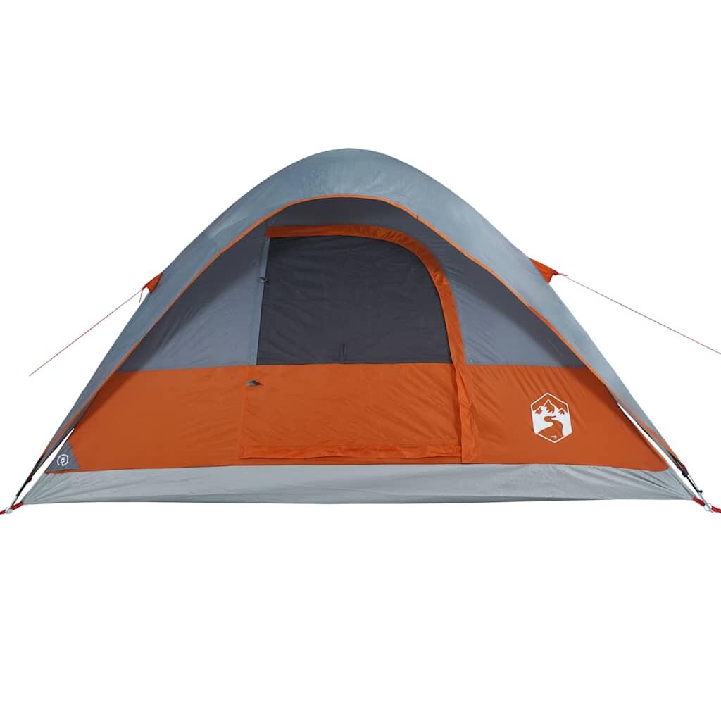 VidaXL Kuppelzelt 6-Personen wasserdicht orange 6/7