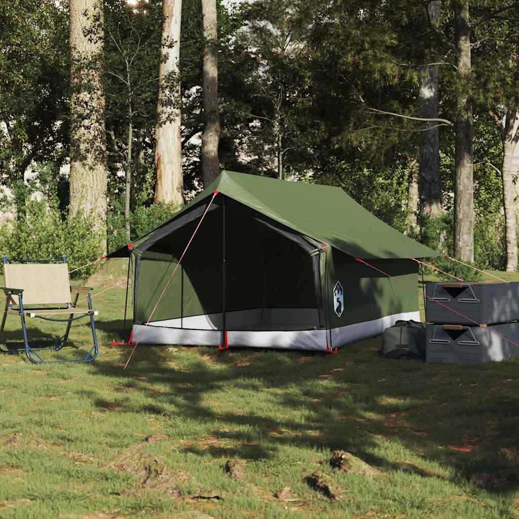 Tenda VidaXL 2 posti impermeabile verde oliva 3/7