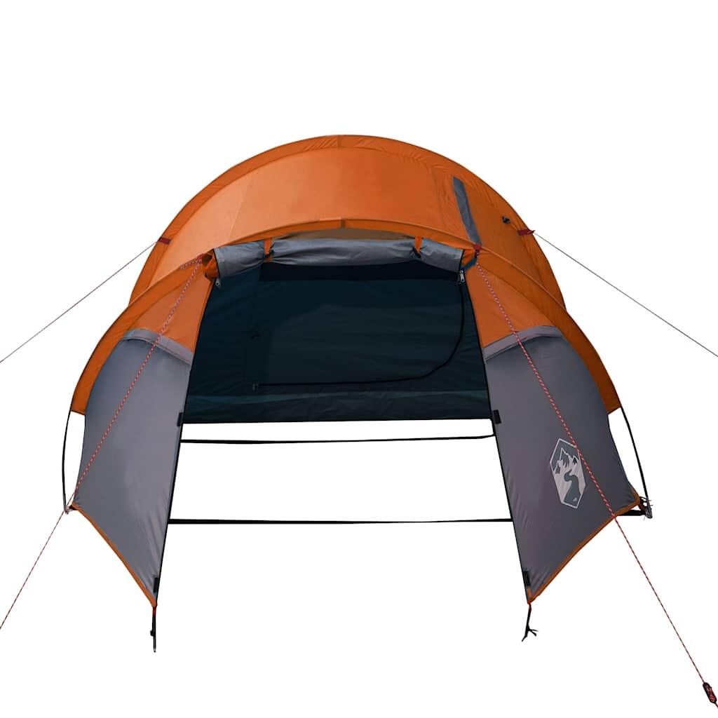Tente tunnel imperméable 2 personnes en orange vif 6/7