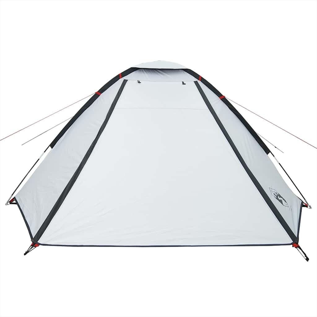 Tente dôme VidaXL 4 personnes en tissu occultant imperméable blanc 7/7