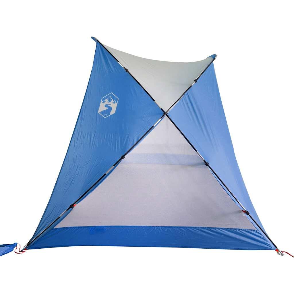 VidaXL Strandzelt 274 x 178 x 170/148 cm 185T Polyester azurblau 6/7