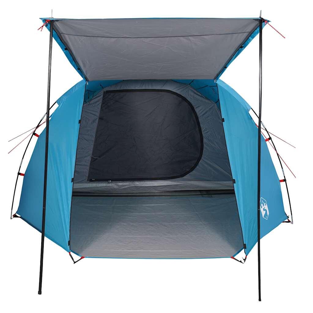 Tente tunnel VidaXL 4 personnes imperméable bleue 7/7